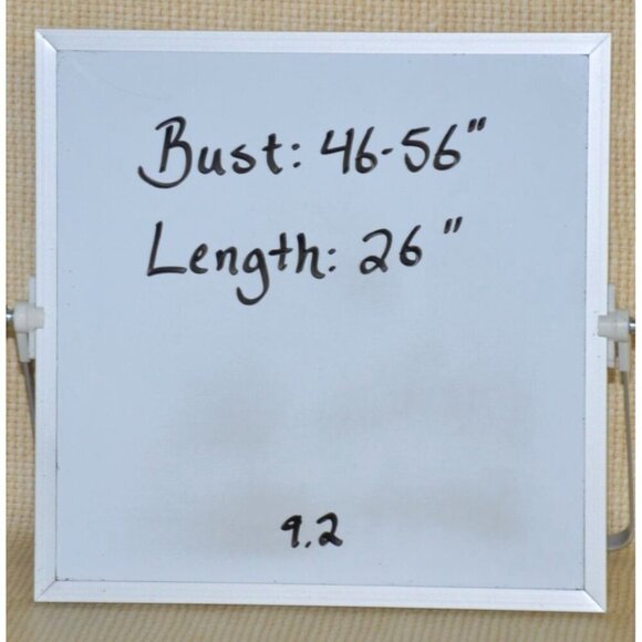 Rebecca Malone Red Knit Tunic Top Black Ribbon Trim Studded V-Neck Size 1X - Picture 9 of 9